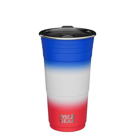 Cana Termo Wyld Gear WYLD CUP 24OZ Roșu/Alb/Albastru Herbertz - Oțel Inoxidabil, Termoizolație Dublă