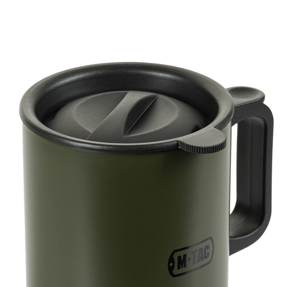 Cana Termoizolantă cu Capac M-Tac 450 ml – Verde Olive