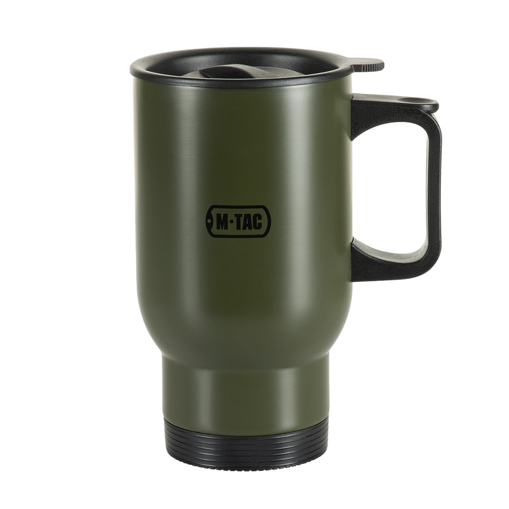Cana Termoizolantă cu Capac M-Tac 450 ml – Verde Olive