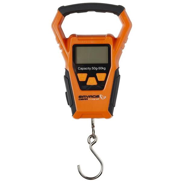Cântar Digital SAVAGE GEAR 50KG - Măsurare Precisă cu Ruletă Inclusă