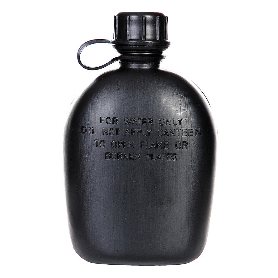 Bidon Veldfles Van Os Imports Negru – PVC, 1 Litru - poza 1