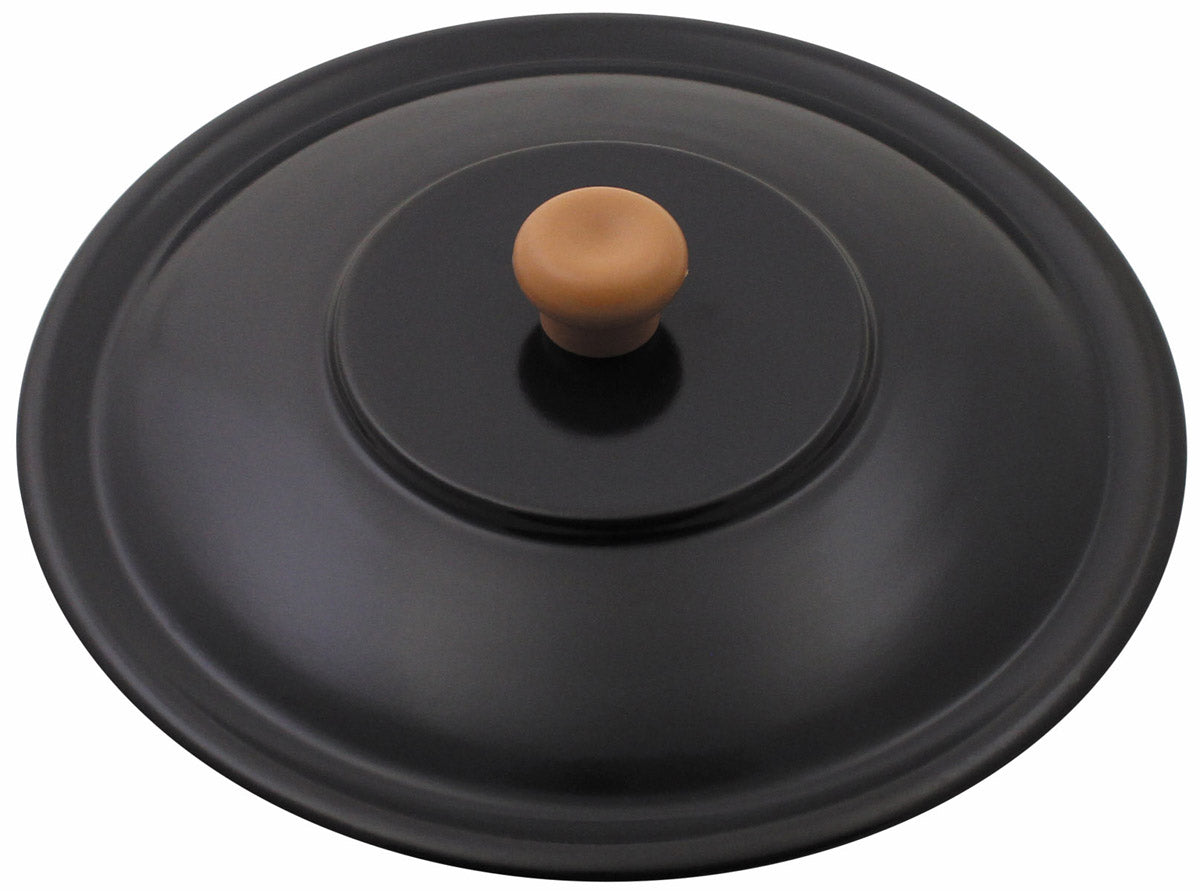 Capac Emailat pentru Ceaun Gulaș 4L - Ø 24 cm, Buton Plastic