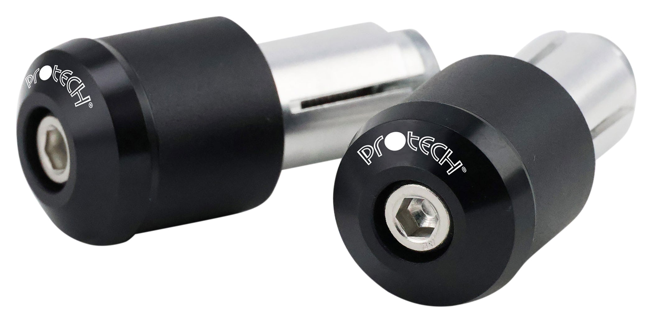 Capete Ghidon PROTECH Universal - Montaj Oglinzi, Aluminiu Negru