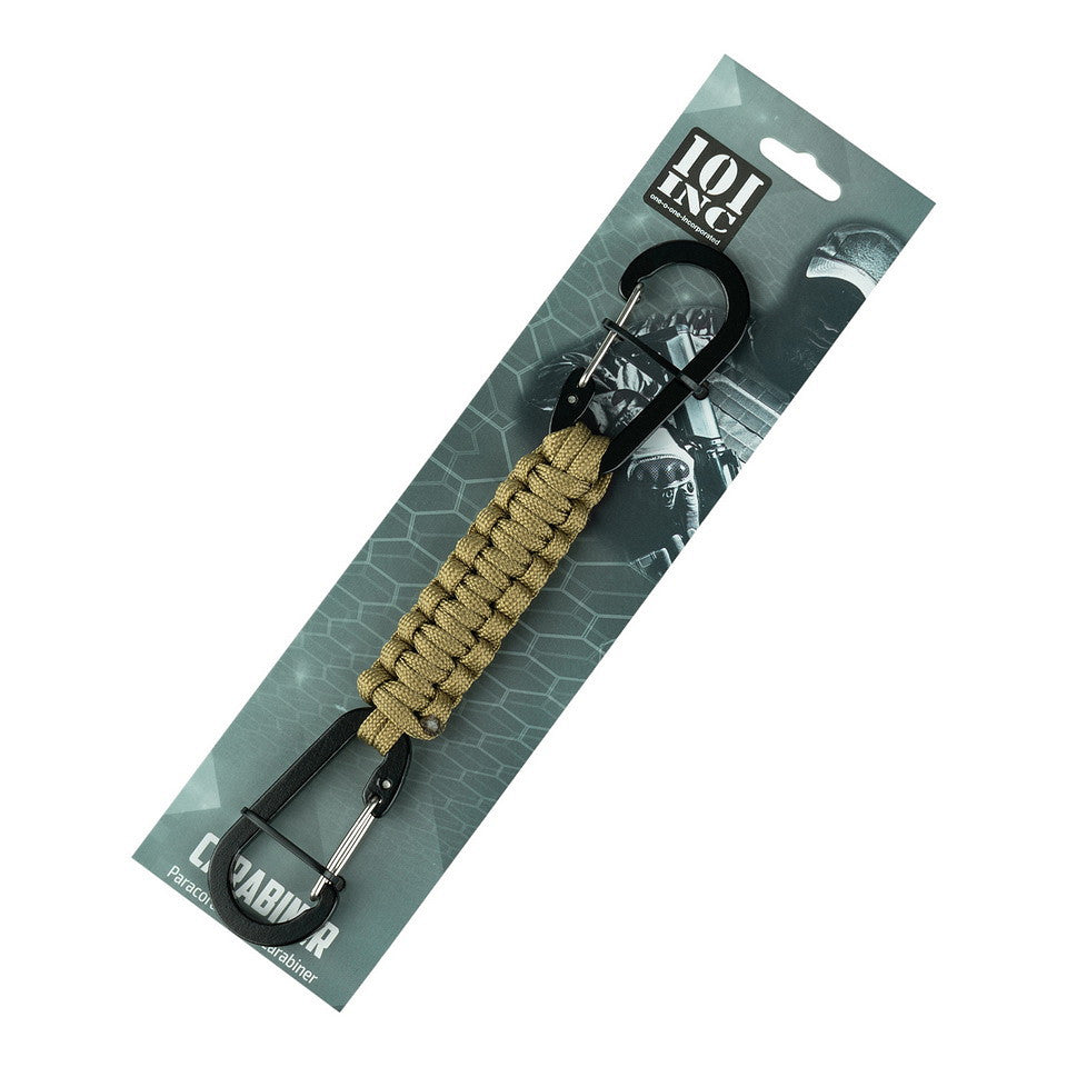 Carabină Dublă cu Paracord JF026 Coyote - Versatilitate Tactică Esențială