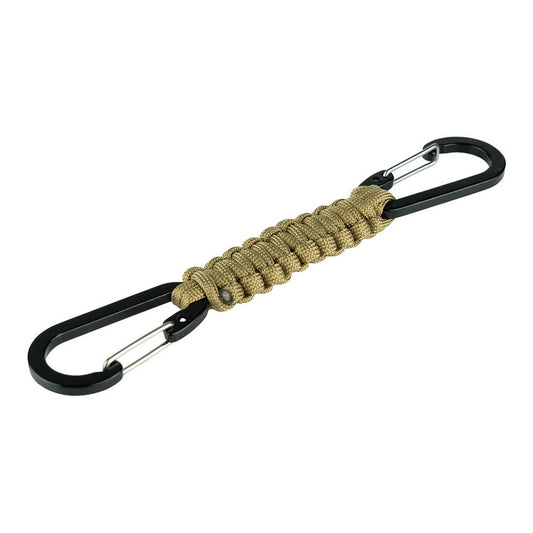 Carabină Dublă cu Paracord JF026 Coyote - Versatilitate Tactică Esențială