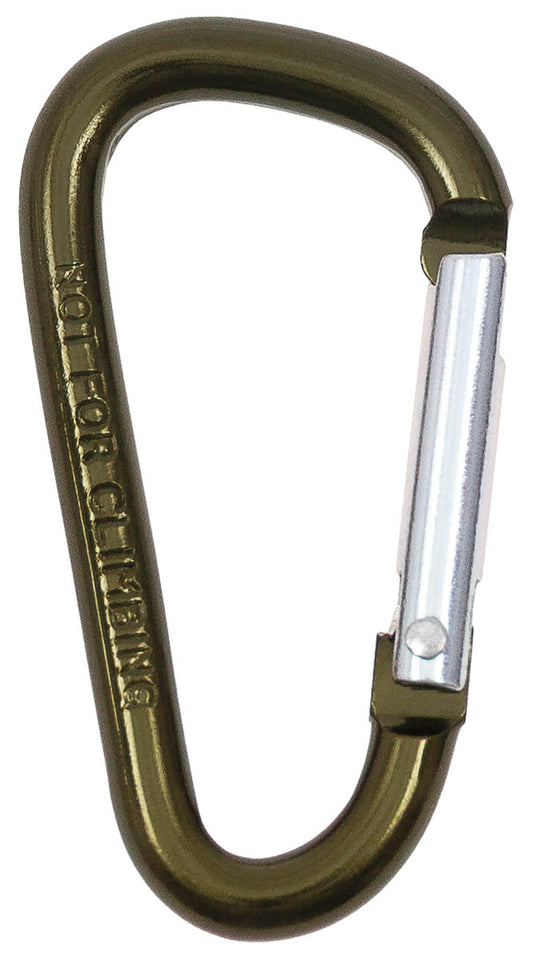 Carabină Tip D 5cm Oliv MFH - 100% Aluminiu, Grosime 5mm