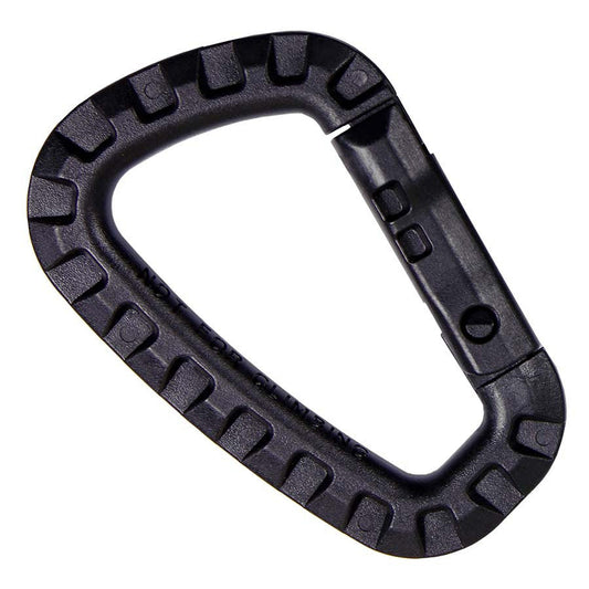 Carabinia Tactic Plastic Negru - Fixare Rapidă, Fără Greutate