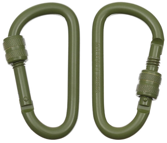 Carabinieră cu filet 8x8cm Oliv MFH - Aluminiu, Set 2 buc.