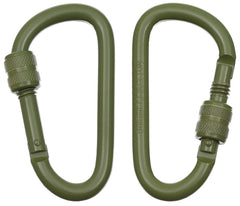 Carabinieră cu filet 8x8cm Oliv MFH - Aluminiu, Set 2 buc.