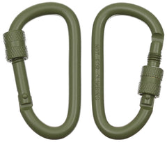 Carabinieră cu șurub Olive MFH - Aluminiu, Set 2 buc.
