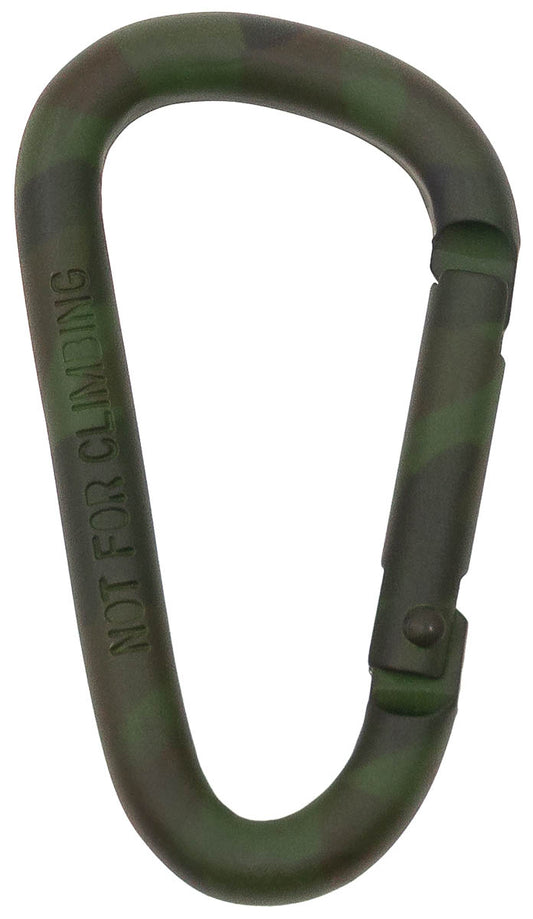 Carabinieră Karabinerhaken D 6 mm x 5,5 cm Camo MFH - D 6mm, 100% Aluminiu
