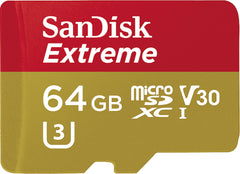 Card Memorie Micro-SDXC SanDisk Extreme 64GB - Viteză 100MB/s, 4K