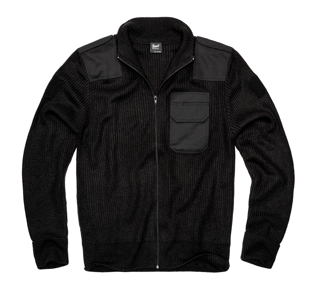 Cardigan BW Negru Brandit - Caldura si Rezistenta