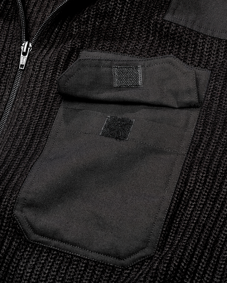 Cardigan BW Negru Brandit - Caldura si Rezistenta
