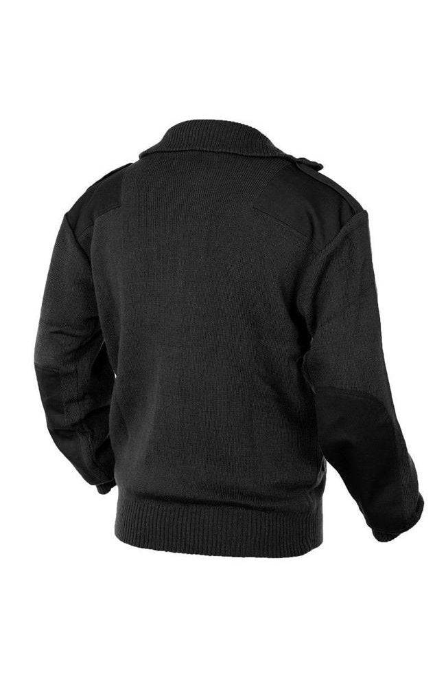 Cardigan Negru MIL-TEC® – Lână Virgină pentru Confort Termic Urban