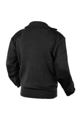 Cardigan Negru MIL-TEC® – Lână Virgină pentru Confort Termic Urban