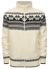 Cardigan Norwegian Alb Brandit - Caldura Autentica