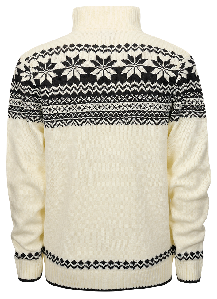 Cardigan Norwegian Alb Brandit - Caldura Autentica