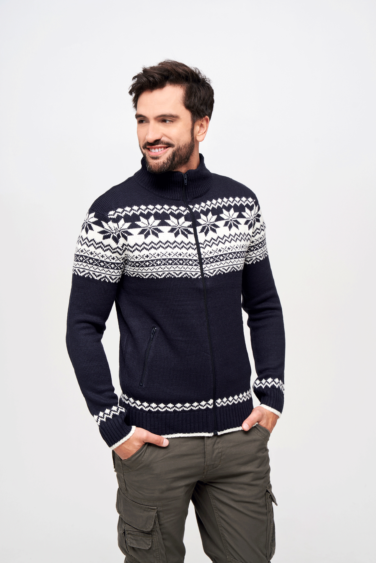 Cardigan Norwegian Navy Brandit - Caldura Robusta
