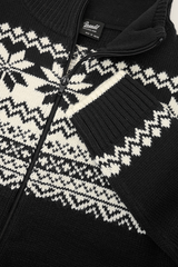 Cardigan Norwegian Negru Brandit - Caldura Esentiala