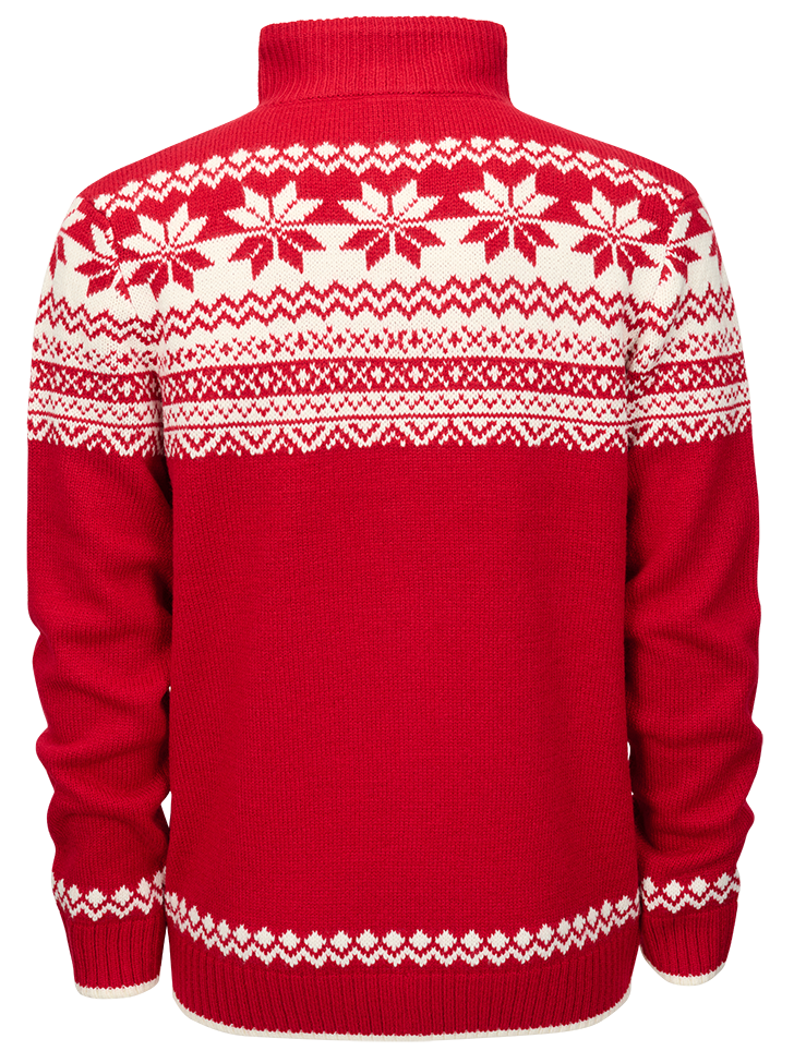 Cardigan Norwegian Rosu Brandit - Caldura Versatila