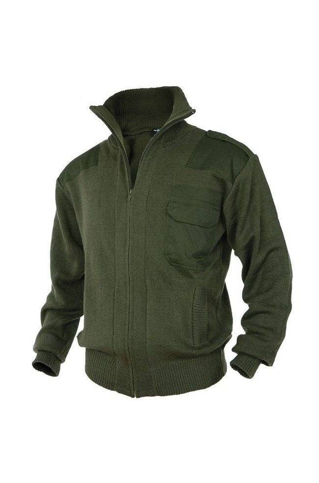 Cardigan OD MIL-TEC® – Lână Virgină pentru Protecție Termică Superioară