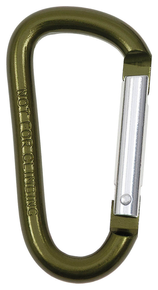 Cârlig Carabină Multifuncțional Verde OD MFH - Ø 8 mm, 7.5 cm