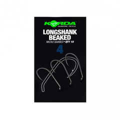 Cârlig Crap Long Shank Beaked KORDA - Nr.4, Rezistență, Ascuțit - 2