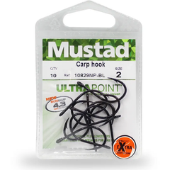 Cârlig Crap Mustad Negru - Rezistență Maximă, Prindere Sigură - 3