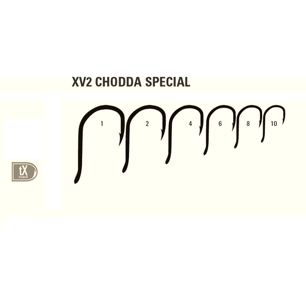 Cârlig Crap XV2 Chodda Mustad - Nichel Negru, Barbetă Mică - 3
