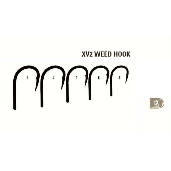 Cârlig Crap XV2 Weed Mustad - Ochi, Nichel Negru, 10buc. - 3