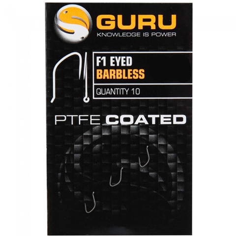Cârlig Fără Barbă Guru Barbless Eyed Nr. 20 - Pescuit Rapid, 10 buc