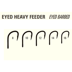 Cârlig Feeder Eyed Heavy Mustad MU14 - 10 buc, Rezistență Sporită - 2