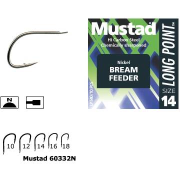 Cârlig Feeder MU11 Mustad - Nr. 8, Rezistență Superioară la Tracțiune