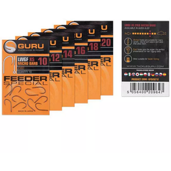 Cârlig Feeder Special XS Eyed GURU - Ultra-Ascuțit, Rezistent Nr.8 - 1