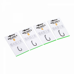 Cârlig Korda Basix Wide Gape Barbless - Nr. 4, Fără Barb, 10buc - 4