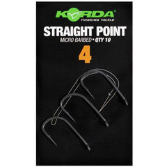 Cârlig Korda Straight Point Barbed #6 - Prindere Sigură, 10 buc. - 3