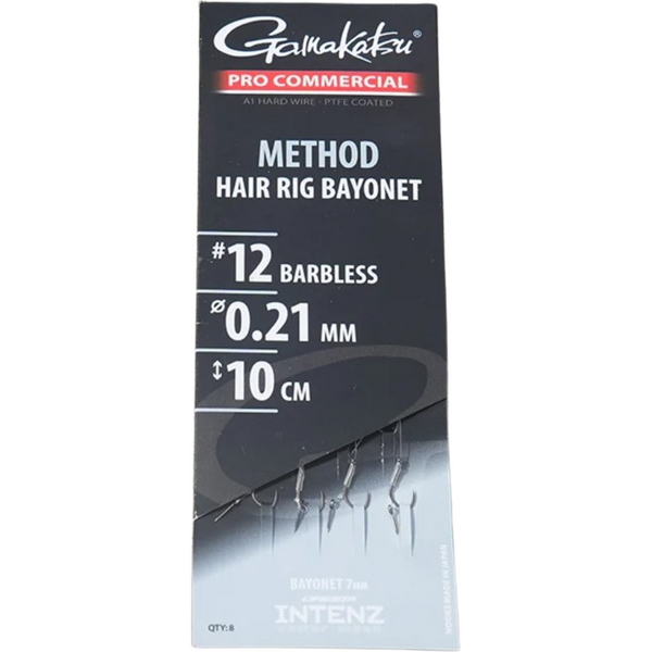 Cârlig Legat Gamakatsu Method Hair Rig - Bajonetă, 8 buc/plic