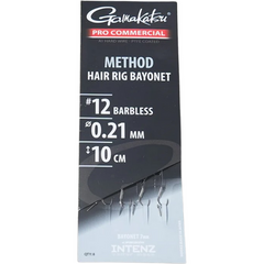 Cârlig Legat Gamakatsu Method Hair Rig - Bajonetă, 8 buc/plic