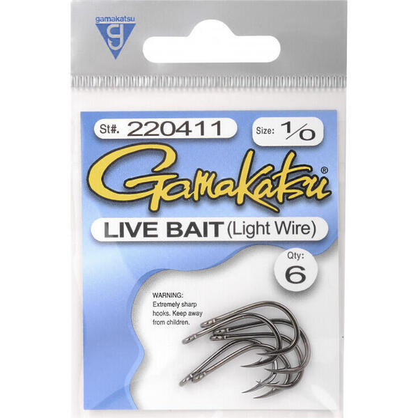 Cârlig Light Wire Gamakatsu - Rezistență Ușoară, 8 buc/pl - 2