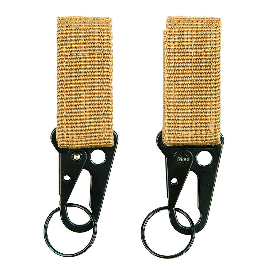 Cârlig MOLLE cu Inel Chei 2-pack JFO03 Coyote - Organizare Echipament
