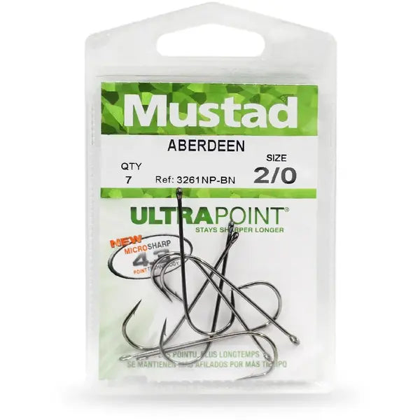 Cârlig Muscă Aberdeen Mustad Nr. 1 - 10 Bucăți, Rezistență Superioară - 3