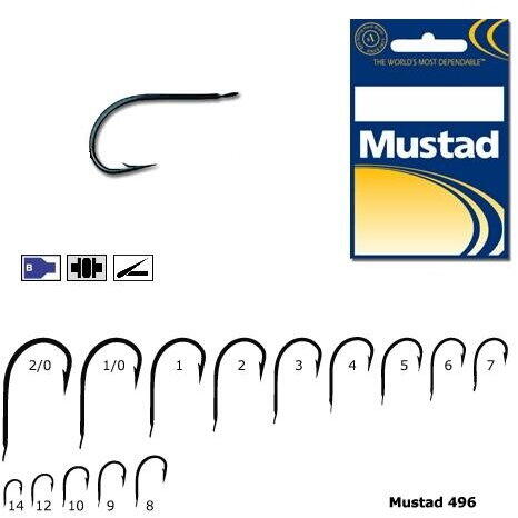Cârlig Mustad Forjat Rotund Bleu - 2/0, Robust și Anticoroziune
