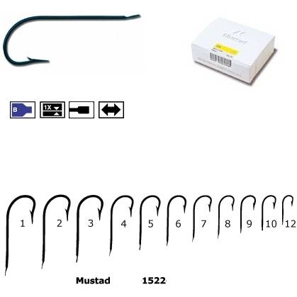 Cârlig Mustad M.1522.10 - Tija Lungă, Durabilitate Superioară