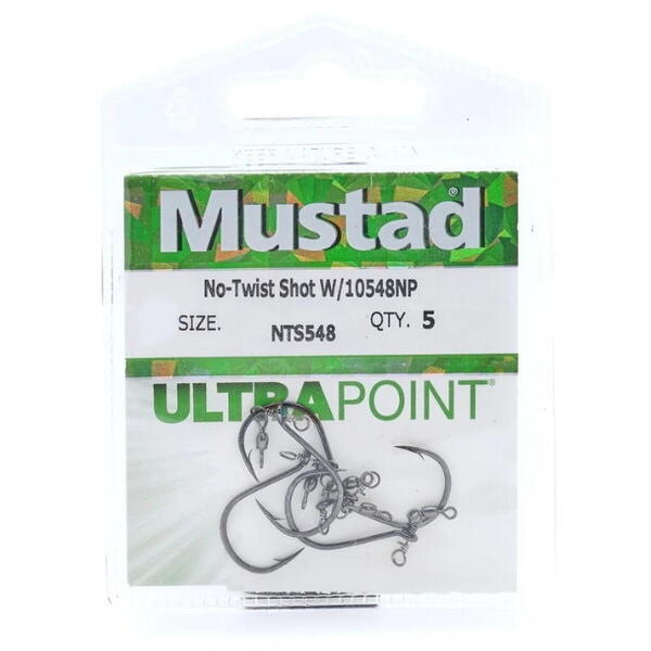Cârlig Mustad No Twist Shot 2/0 - Fără Rasucire, Fixare Sigură - 1