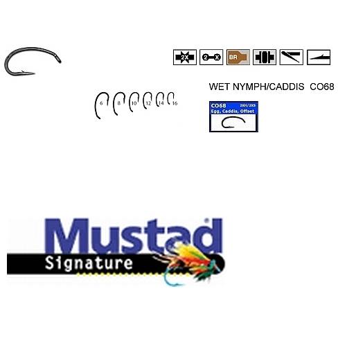 Cârlig Mustad pentru Muscă - Bronz, Forjat, Curat, Fără Barbetă