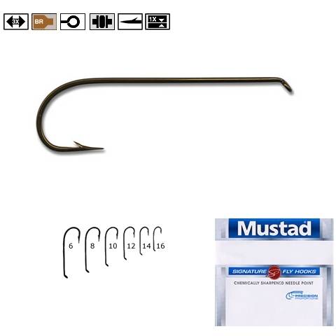 Cârlig Mustad pentru Muscă - Bronz Forjat, Durabilitate Superioară