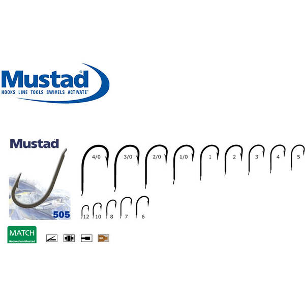 Cârlig Negru Mat Mustad Revers - Pescuiește Discret, Rezistență Superioară