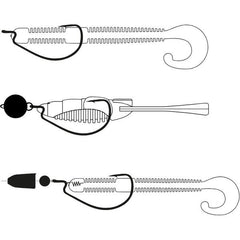 Cârlig Offset EWG Nano Alpha Gamakatsu - Rezistență, Perforație Superioră - 3