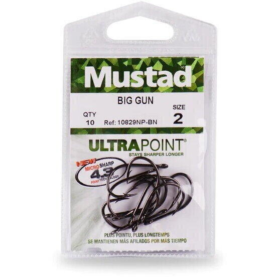 Cârlig Pescuit BIG GUN HOOK Mustad - Forță Extremă, Rezistență Mare - 3